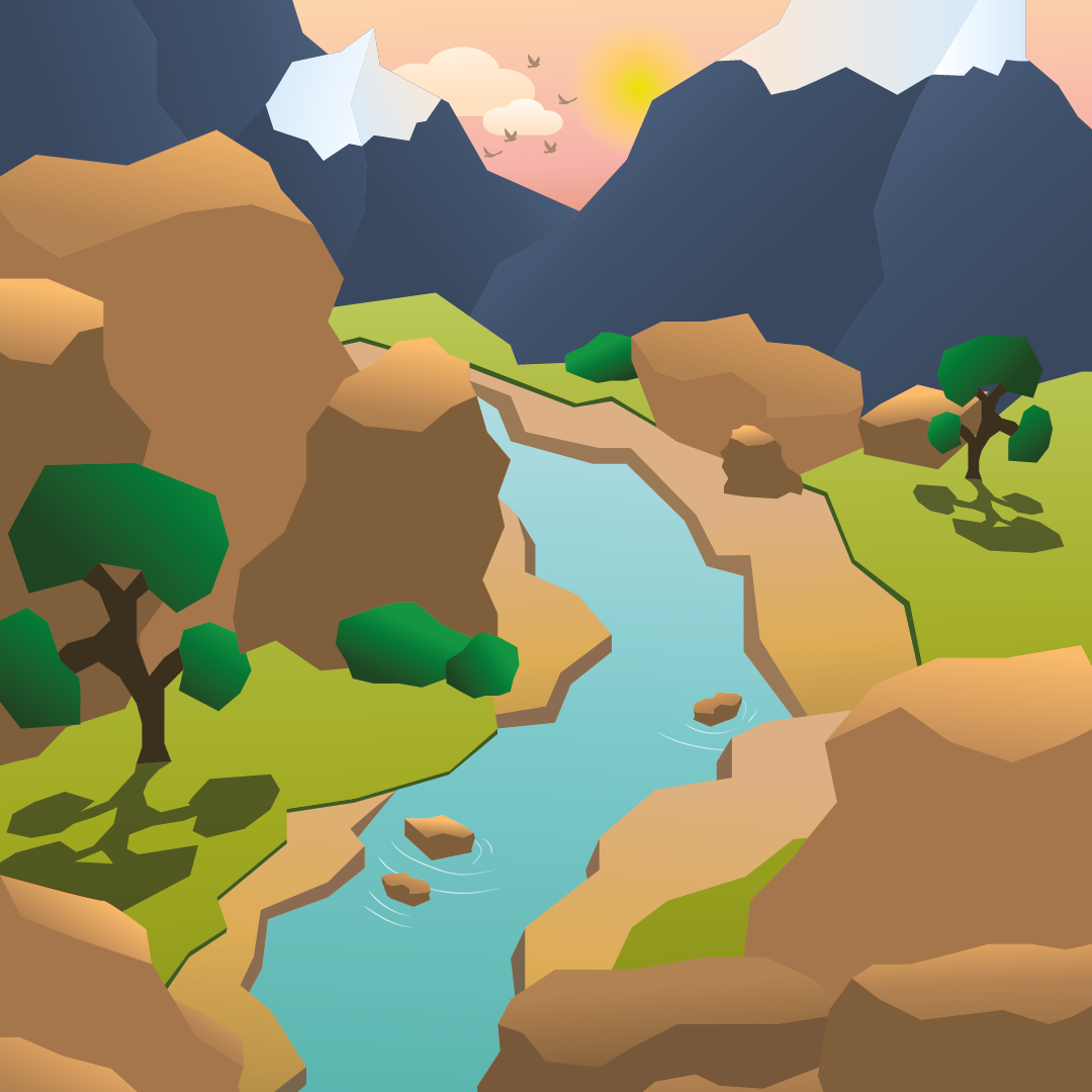 Illustration Landschaft